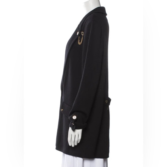 St. John Collection Pea Coat in Black #Chanel #LV #Fendi - Picture 3 of 4
